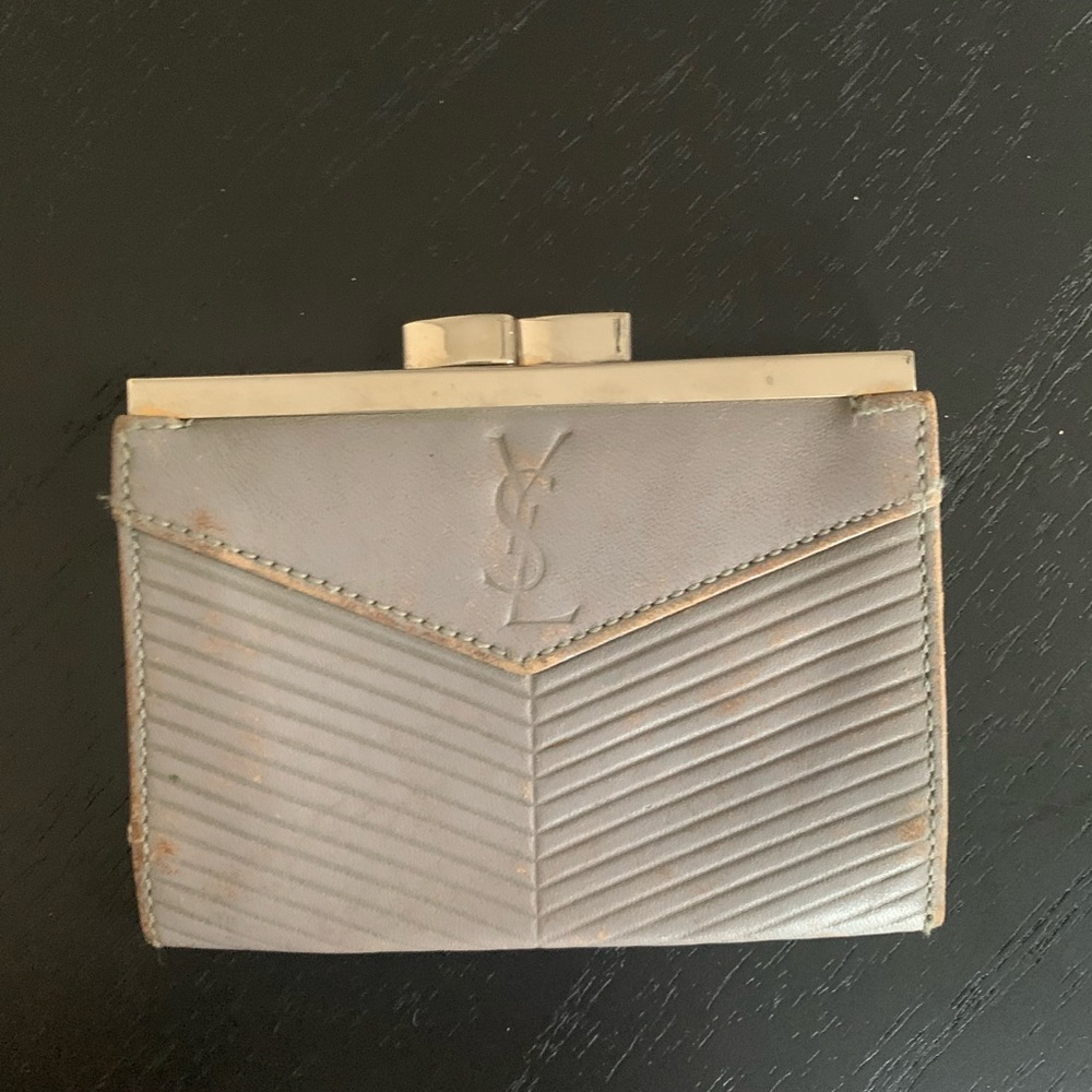 Vintage “YSL” card holder